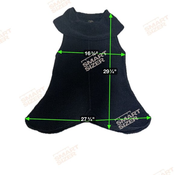 PURE HANDKNIT Rolled Hem Knit Tunic Top S/M Black Off Shoulder Sweater Artisan - Picture 8 of 8